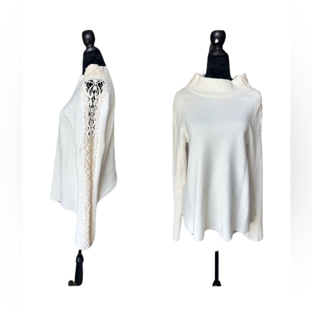 Anthropologie cream top. Size medium